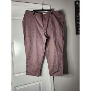 A New Day Stretch Utility Crop Pants – Size 24W – Mauve/Purple